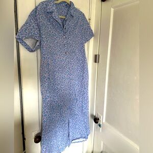 Blue & Pink Floral Dress